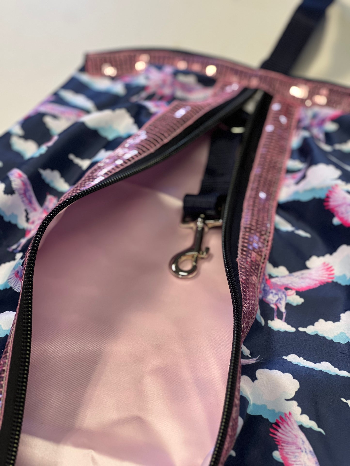 Satin Lined Bridle Bag with zip