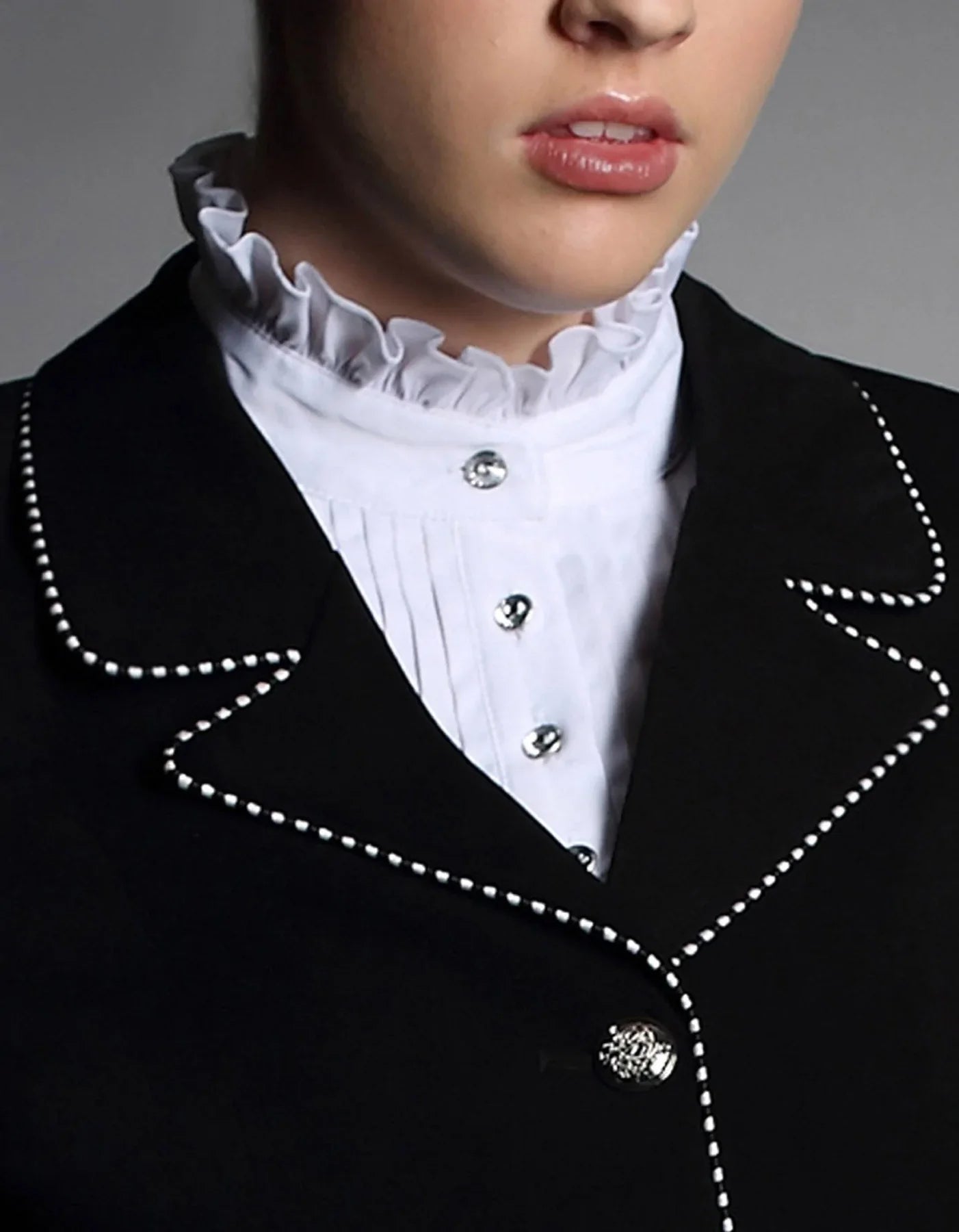 Ruffle neck show shirt - Cara