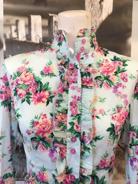 Floral Ruffle Blouse