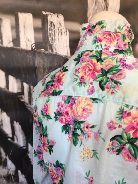 Floral Ruffle Blouse