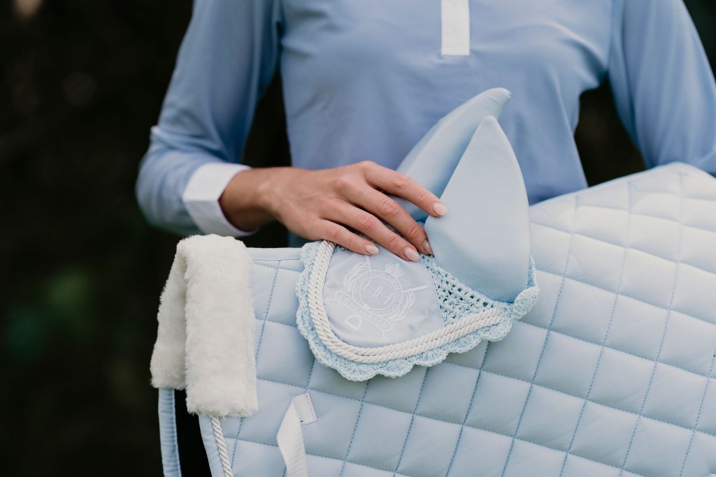 Quilted Saddle Pad - Ice Blue