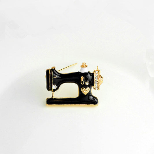 Sewing machine brooch