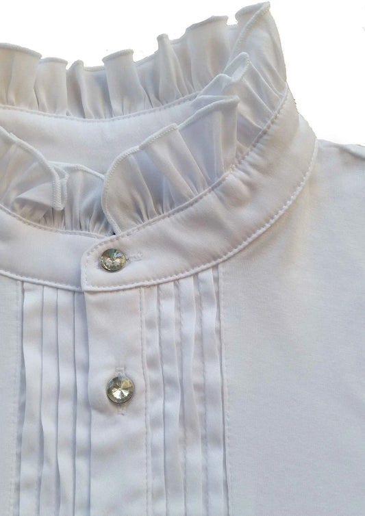 Ruffle neck show shirt - Cara