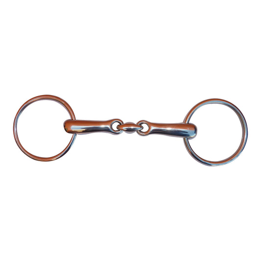 Showcraft - Gold link ring snaffle bit