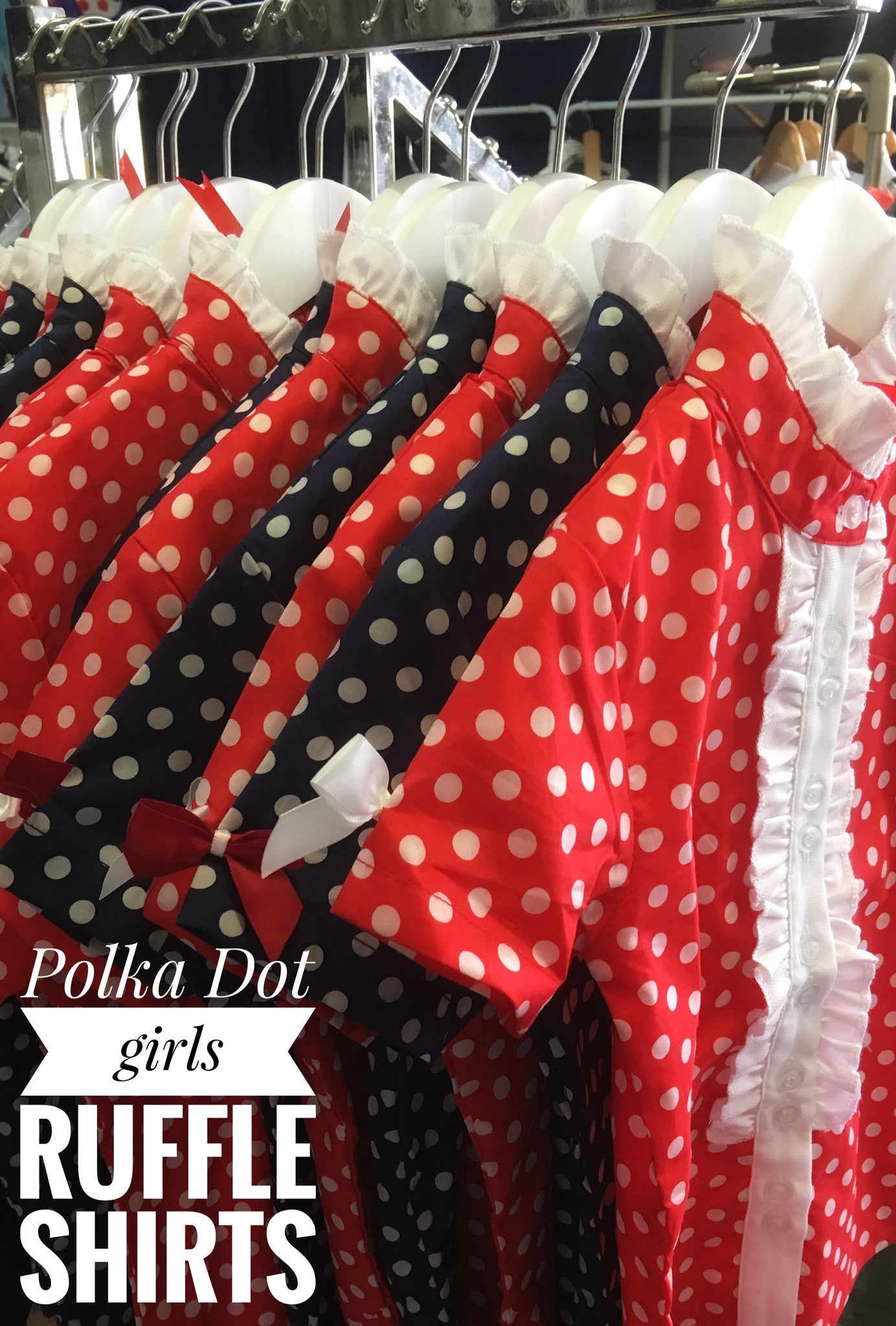 Polka Dot Ruffle Shirt